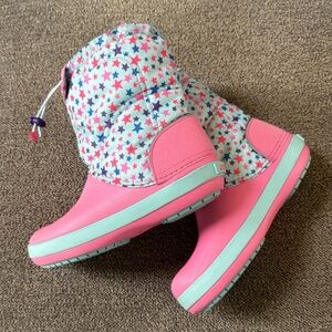 Croc's Girls Snow/Rain Boots Youth size 3